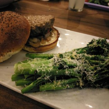 Eureka! - Bone marrow burger with broccolini - American Near Me - Cupertino, California