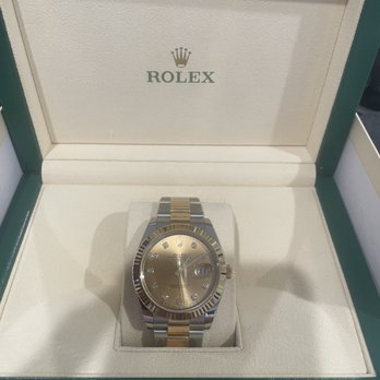 Jaztime - Rolex Datejust 41 champagne dial with diamond hour markers. - Watches Near Me - Newport Beach, California