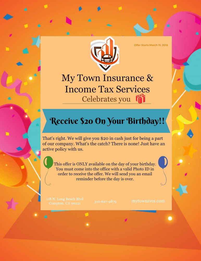 MY TOWN INSURANCE & TAX SERVICES Request Consultation 118 N