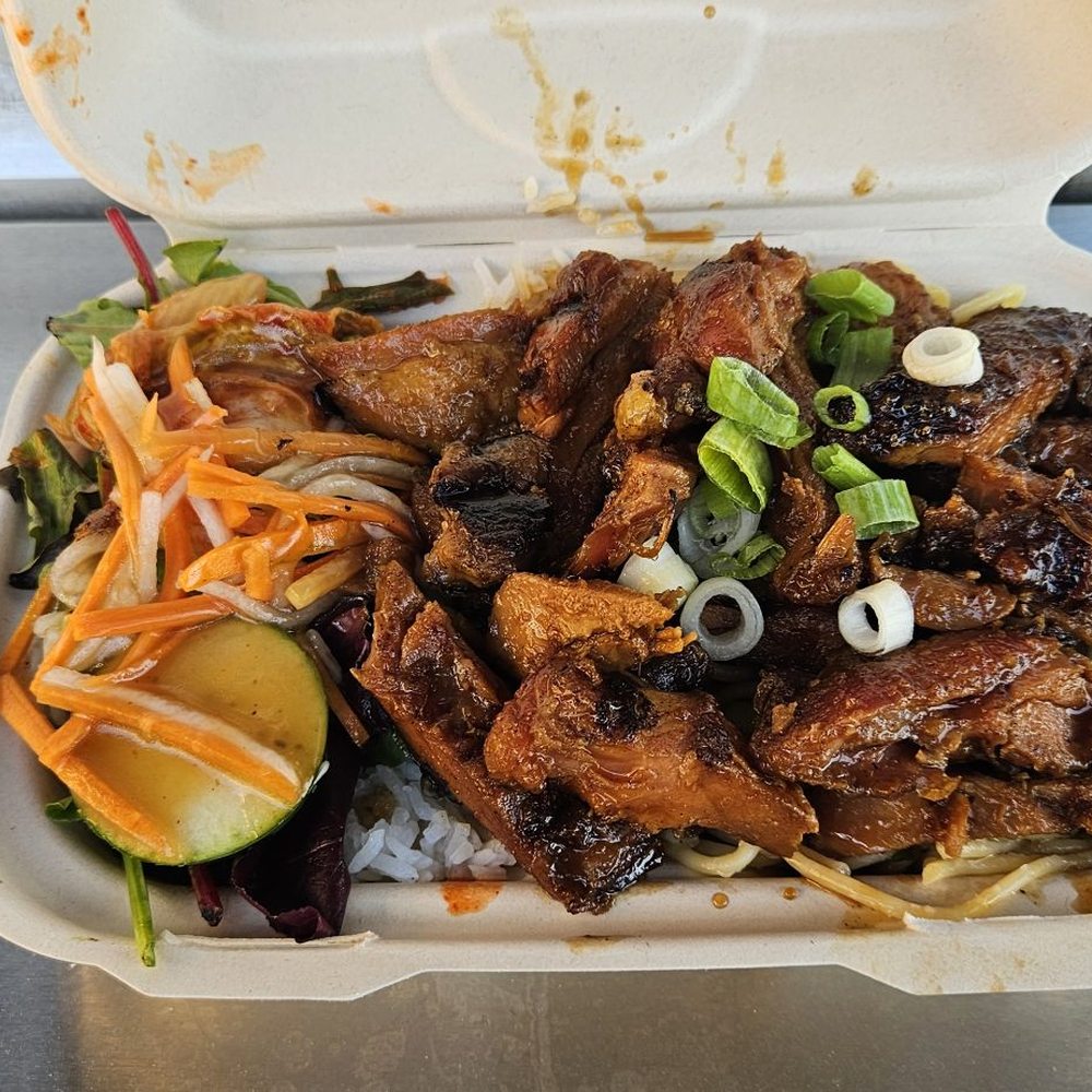 Teriyaki Chicken with Rice and Noodles Teriyaki Chicken with Rice and Noodles