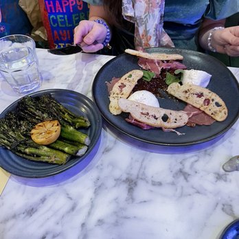 Tellers - OKC - Grilled Broccoli (mostly charred) Burrata app - Italian Near Me - Oklahoma City, Oklahoma Tellers - OKC - Grilled Broccoli (mostly charred) Burrata app - Italian Near Me - Oklahoma City, Oklahoma