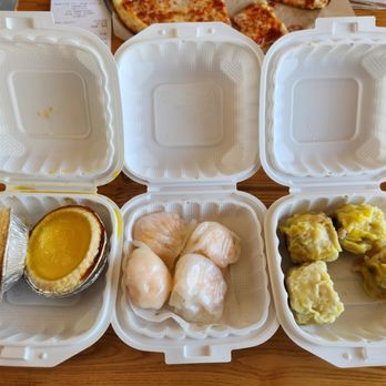 The Dim Sum - Egg Tart, Har Gow, Shumai (Left - Right) - Dim Sum Near Me - Westminster, California The Dim Sum - Egg Tart, Har Gow, Shumai (Left - Right) - Dim Sum Near Me - Westminster, California