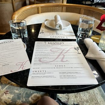 The Kennedy - Table setup - Piano Bars Near Me - Houston, Texas