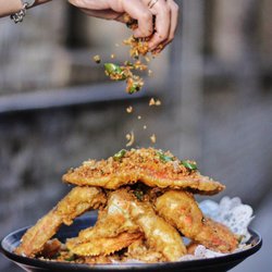 Z & Y Restaurant - Stir fried crab with house spicy saunce z&y restaurant   make a  reservation