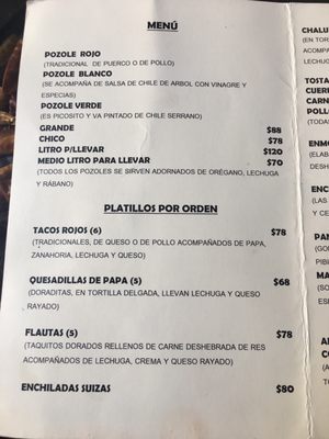 Menu photo 7 El Pozole San Luis Potosí, SLP Menu photo 7 El Pozole San Luis Potosí, SLP