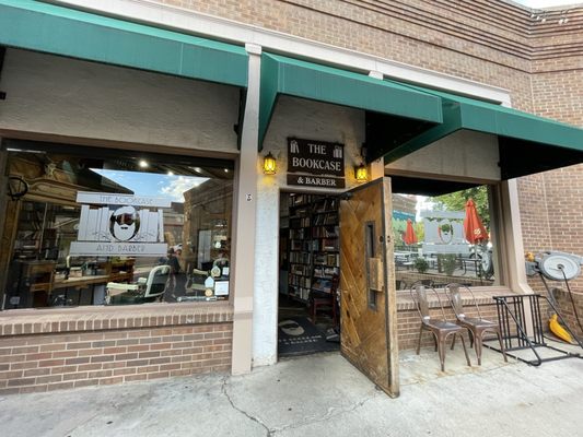 The Bookcase and Barber by null