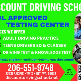 Discount Driving School - Driving Schools Near Me - Kent, Washington Discount Driving School - Driving Schools Near Me - Kent, Washington