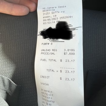 Chevron - Receipt - Gas Stations Near Me - Essex, California Chevron - Receipt - Gas Stations Near Me - Essex, California