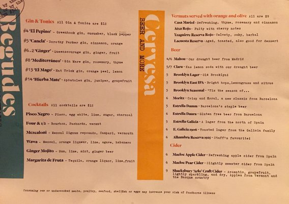 Menu photo 6 El Born Brooklyn, NY
