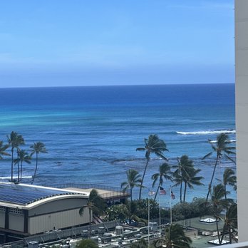 Lotus Honolulu at Diamond Head - Ocean view from the balcony of our room - Hotels Near Me - Honolulu, Hawaii