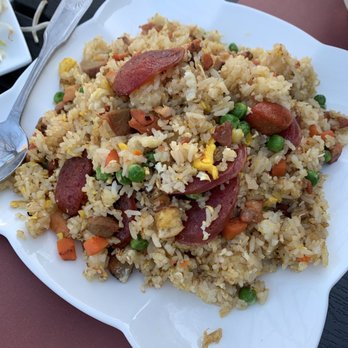 The Pho Cabin - Combo fried rice with Chinese sausage and bbq pork - Vietnamese Near Me - Los Altos, California The Pho Cabin - Combo fried rice with Chinese sausage and bbq pork - Vietnamese Near Me - Los Altos, California