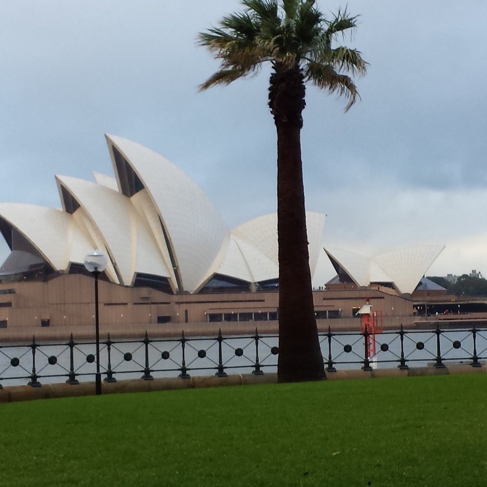 View of the opera house from the rocks