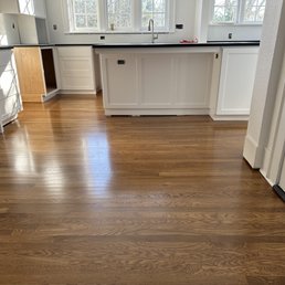 a hardwood floor in a kitchen a hardwood floor in a kitchen