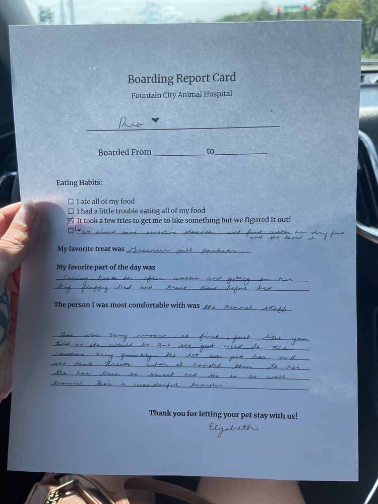 FOUNTAIN CITY ANIMAL HOSPITAL Updated September 2024 5630 N