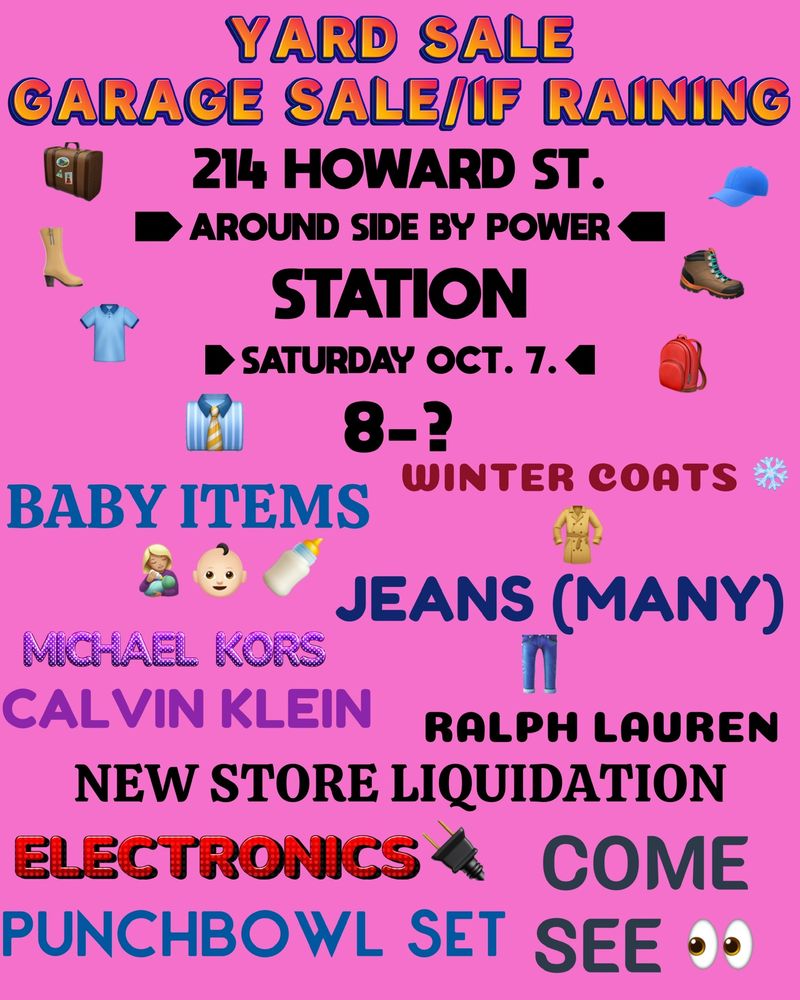 BULLETIN BOARD Updated August 2024 Place Free Ad, Fairmont, West