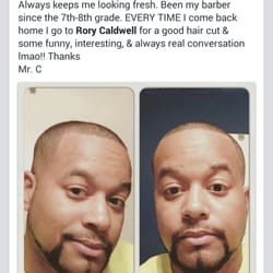 Mr C's Got the Hook Up Barber Shoppe - Kevin Heningburg showing mad respect fot "The Hookup "