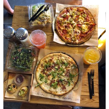 Blaze Pizza - Caesar salad, fruit and arugula salad, white top pizza as is, build your own pizza, dough knots, blood orange lemonade, mango agua fresca. - Salad Near Me - Lafayette, Louisiana