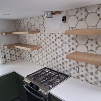 AB Tile - Custom octagonal backsplash ! - Countertop Installation Near Me