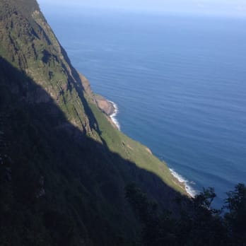 Molokai Mule Ride - View from the trail!  If you are afraid of heights, this is not for you. - Tours Near Me - Kualapuu, Hawaii