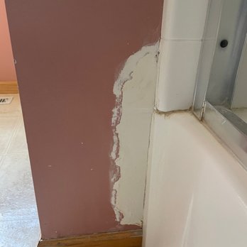 Homes For Now - Master bath. Multiple spots never painted - Property Management Near Me - Saint Paul, Minnesota