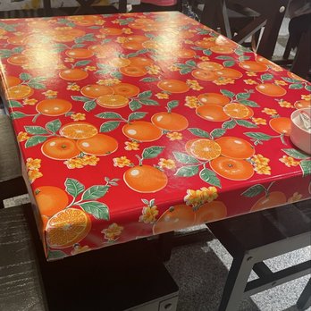Flying Biscuit Cafe - Bright and cheery table covers - Breakfast & Brunch Near Me - Knoxville, Tennessee