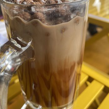 Bebop Waffle Shop - Coco puff iced latte - Coffee & Tea Near Me - Seattle, Washington