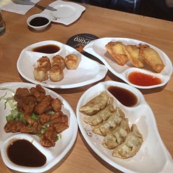 Sushi Taku - Assortment of apps. Get their chicken kaarage, shumai, and gyoza. - Japanese Near Me - Chicago, Illinois Sushi Taku - Assortment of apps. Get their chicken kaarage, shumai, and gyoza. - Japanese Near Me - Chicago, Illinois