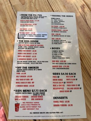 Menu photo 2 Old South Bar-B-Q-Co North Myrtle Beach, SC Menu photo 2 Old South Bar-B-Q-Co North Myrtle Beach, SC