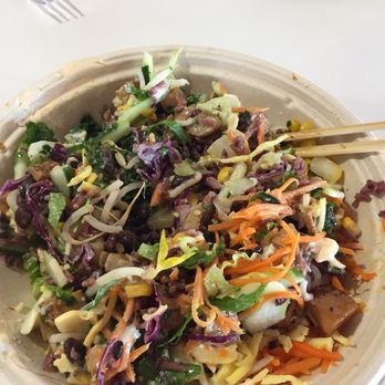 BIBIBOP Asian Grill - Purple rice bowl with chicken, yum yum sauce and all the additional toppings! - Asian Fusion Near Me - Plain City, Ohio BIBIBOP Asian Grill - Purple rice bowl with chicken, yum yum sauce and all the additional toppings! - Asian Fusion Near Me - Plain City, Ohio