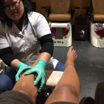 Deluxe Nail Spa - Hot Stone pedicure - Nail Salons Near Me - Cary, North Carolina