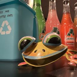 Mother Chorizo’s - Bottled soda options with cute gecko