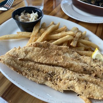 Persimmons Waterfront Restaurant - Fish and Chips - isn't that pathetic? - New American Near Me - New Bern, North Carolina Persimmons Waterfront Restaurant - Fish and Chips - isn't that pathetic? - New American Near Me - New Bern, North Carolina