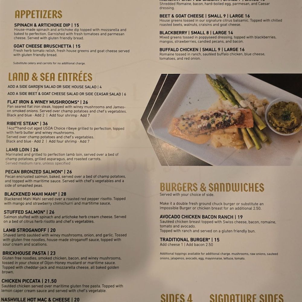 Olde Brick House - Gluten free menu - Irish Near Me - Rochester, Minnesota