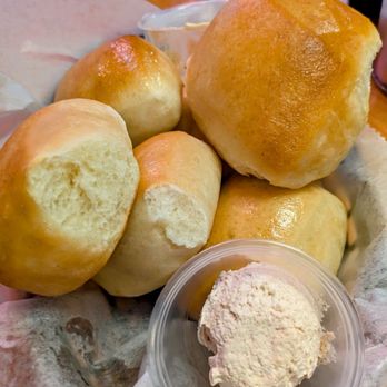 Texas Roadhouse - Rolls and honey butter - American Near Me - Reno, Nevada Texas Roadhouse - Rolls and honey butter - American Near Me - Reno, Nevada