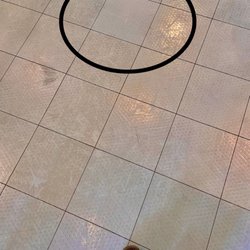 ServiceMaster of Kalamazoo - The test spot. The floor looks like new!