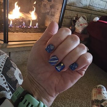 Elle Nails - Huy's nails! Blue Christmas - Nail Salons Near Me - Indianapolis, Indiana