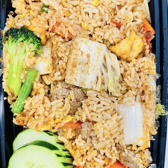 Huge Thai - Delicious Basil Fried Rice with tons of veggies - Thai Near Me - Brooklyn, New York