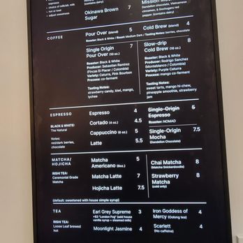 Kaizen & Coffee - Menu 7/6/24 - Coffee & Tea Near Me - San Mateo, California