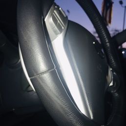 Notice the scratches in the leather and the patterned tears towards the bottom. Notice the scratches in the leather and the patterned tears towards the bottom.