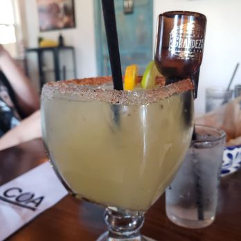 Coa Mexican Eatery - Cadillac Los Altos reposado tequila, fresh lime juice, agave nectar topped with orange liqueur and fresh orange - Mexican Near Me - La Conner, Washington