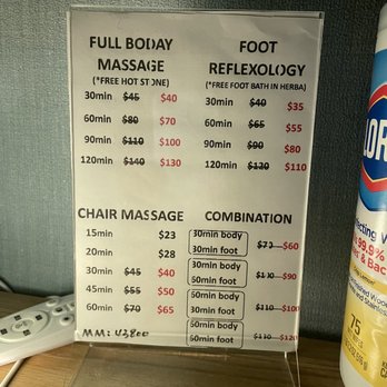 Magic Massage & Spa - Prices in treatment room - Massage Therapy Near Me - Sarasota, Florida