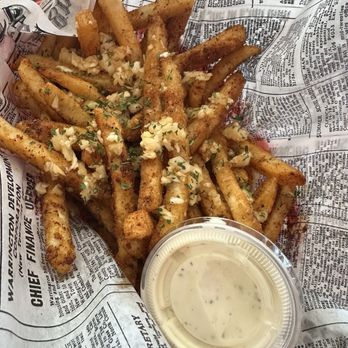 Whittier Stinkin Crawfish - Cajun garlic fries - Seafood Near Me - Whittier, California
