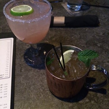 Yard House - Salted watermelon margarita & Moscow mule - New American Near Me - Phoenix, Arizona