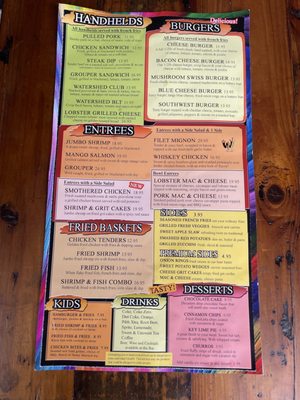 Menu photo 4 Watershed High Springs, FL