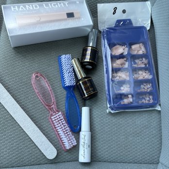 Orange Nail Supply - Nail Supplies to do my gel manicure On the Go! Nail tips, Portable Cordless Gel lamp, Gel Colors and Gel detail brush for French tip - Cosmetics & Beauty Supply Near Me - Riverside, California