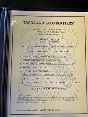 Menu photo 2 Mexic103 Mexican Restaurant Cudahy, WI Menu photo 2 Mexic103 Mexican Restaurant Cudahy, WI