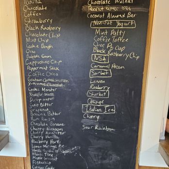 Goose Rocks Dairy - So many flavors - mid July 2025 - Ice Cream & Frozen Yogurt Near Me - Kennebunkport, Maine Goose Rocks Dairy - So many flavors - mid July 2025 - Ice Cream & Frozen Yogurt Near Me - Kennebunkport, Maine