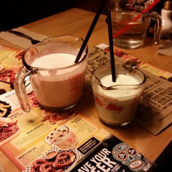 The Works - Strawberry and Mint Milkshakes (Strawberry is better ;)) - Burgers Near Me - Ottawa, Ontario The Works - Strawberry and Mint Milkshakes (Strawberry is better ;)) - Burgers Near Me - Ottawa, Ontario