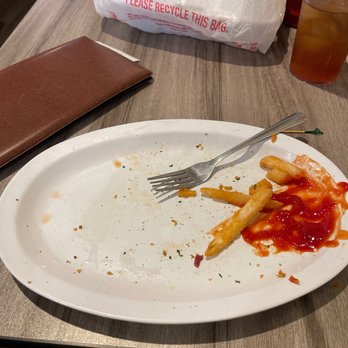 Happy Cafe - After!!! Wow soooo many fries and they were delicious!!! - Cafes Near Me - Virginia Beach, Virginia