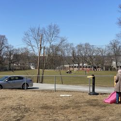 Burr Park - The sports field and small parking lot.